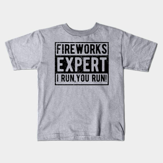 Fireworks Expert fourth of july Kids T-Shirt by Gaming champion